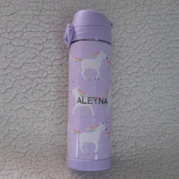 Girls Pottery Barn "Aleyna" Large Foil Water Bottle - Picture 1 of 4